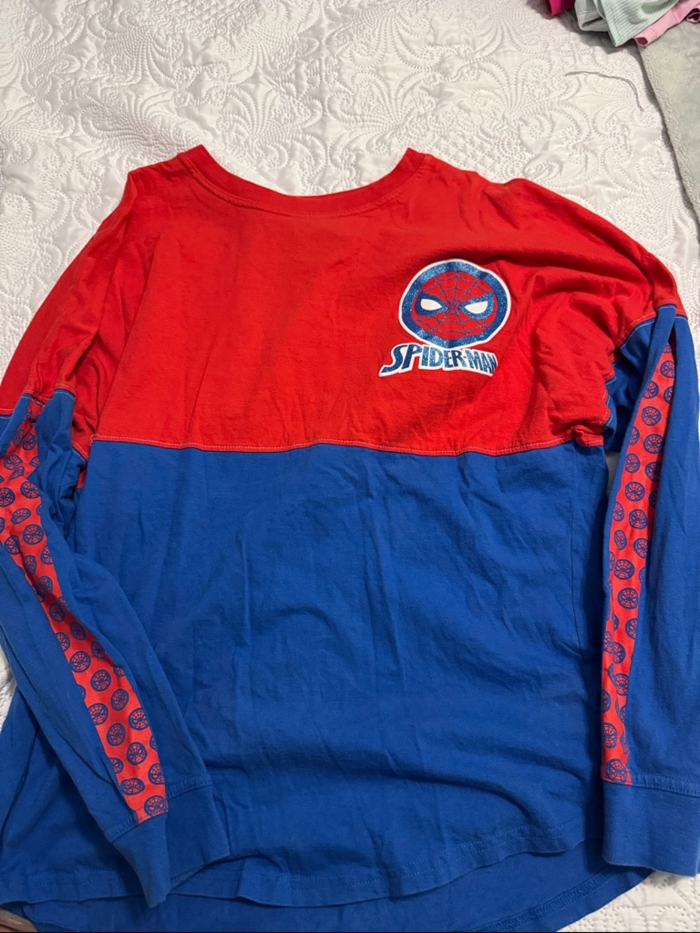 Marvel Red and Blue Spider-Man Long Sleeve Tee